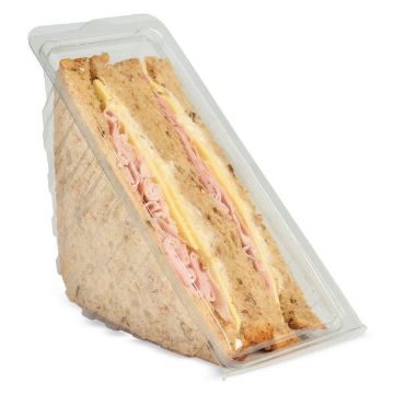 Picture of Deep Fill Hinged Sandwich Wedge rPET (5x100)