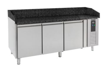 Picture of PIZZA COUNTER 3 DOORS BLACK GRANITE WORKTOP