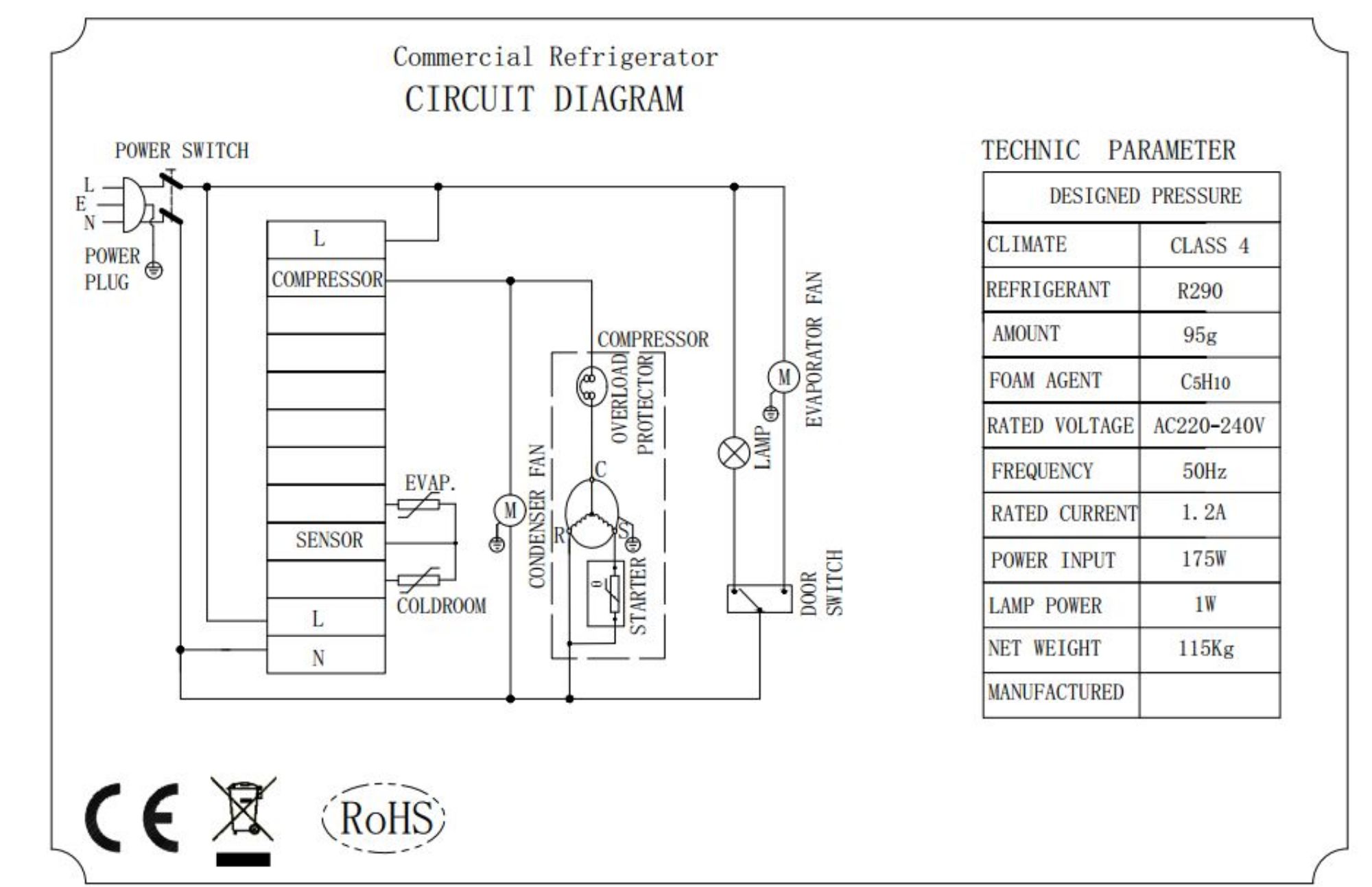 Picture of REFRIGERATOR SS 600 LTR STATIC