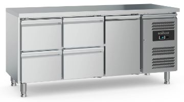 Picture of 700 REFRIGERATED COUNTER 1 DOOR AND 4 DRAWERS  WITH ADJUSTABLE FEET