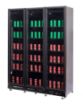 Picture of REFRIGERATOR 3 GLASS DOORS BLACK NAP-1200 HT - WITH DOOR HEATING