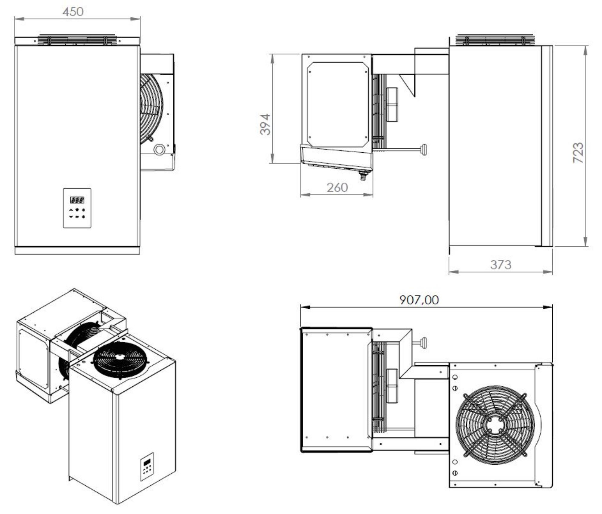 Picture of NEGATIVE WALL-MOUNTED STRADDLE-TYPE UNIT 4,1-6,5 M3