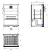 Picture of BACKBAR COOLER BLACK 1 DOOR