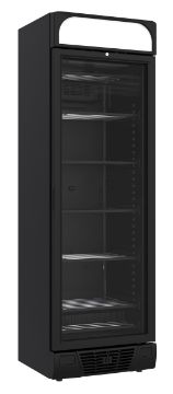 Picture of CombiSteel Freezer Single Glass Door Black 382L w/ Light Box