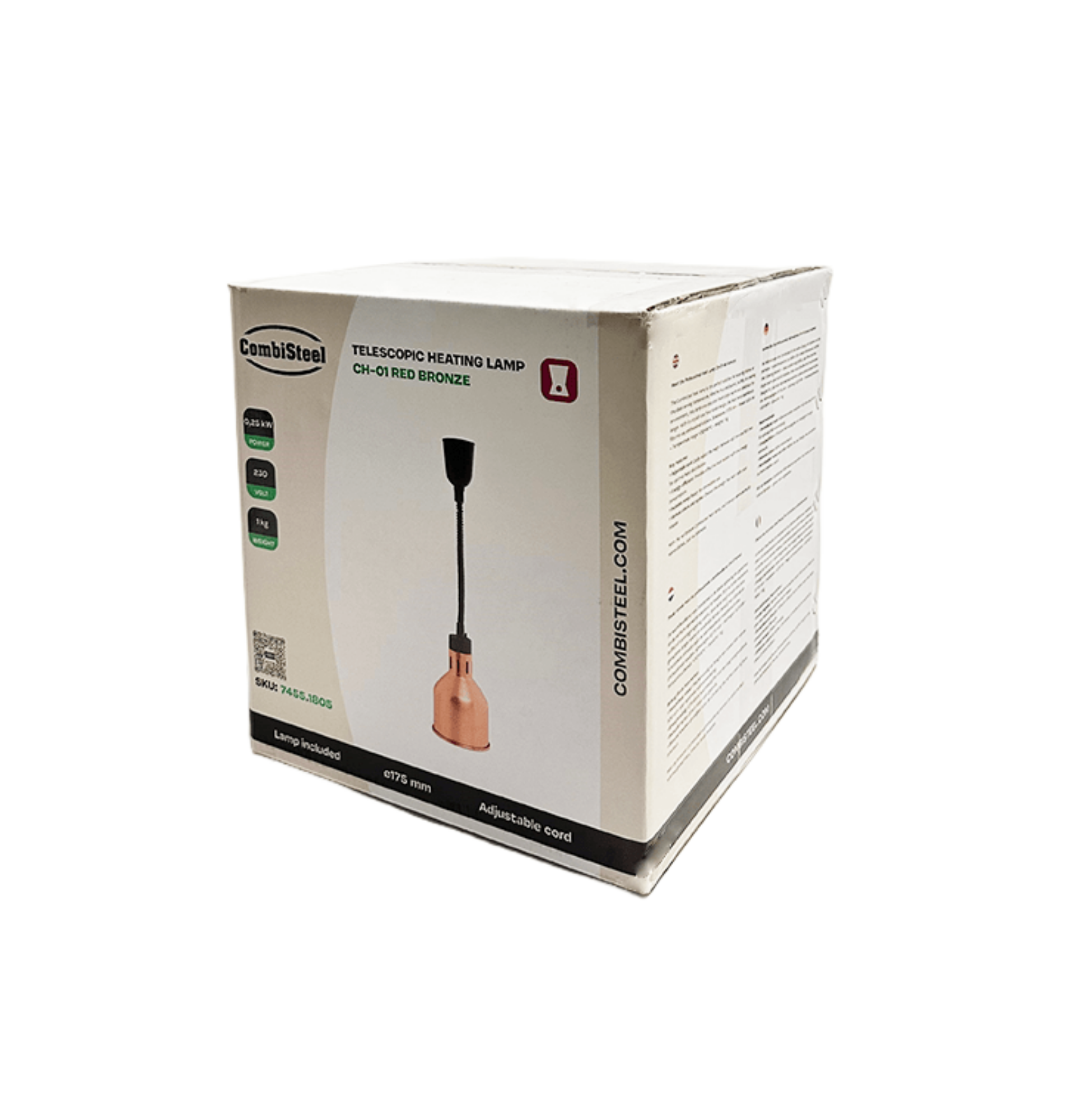 Picture of CS Telescopic Heat Lamp Chefs Heat-01 Red Bronze