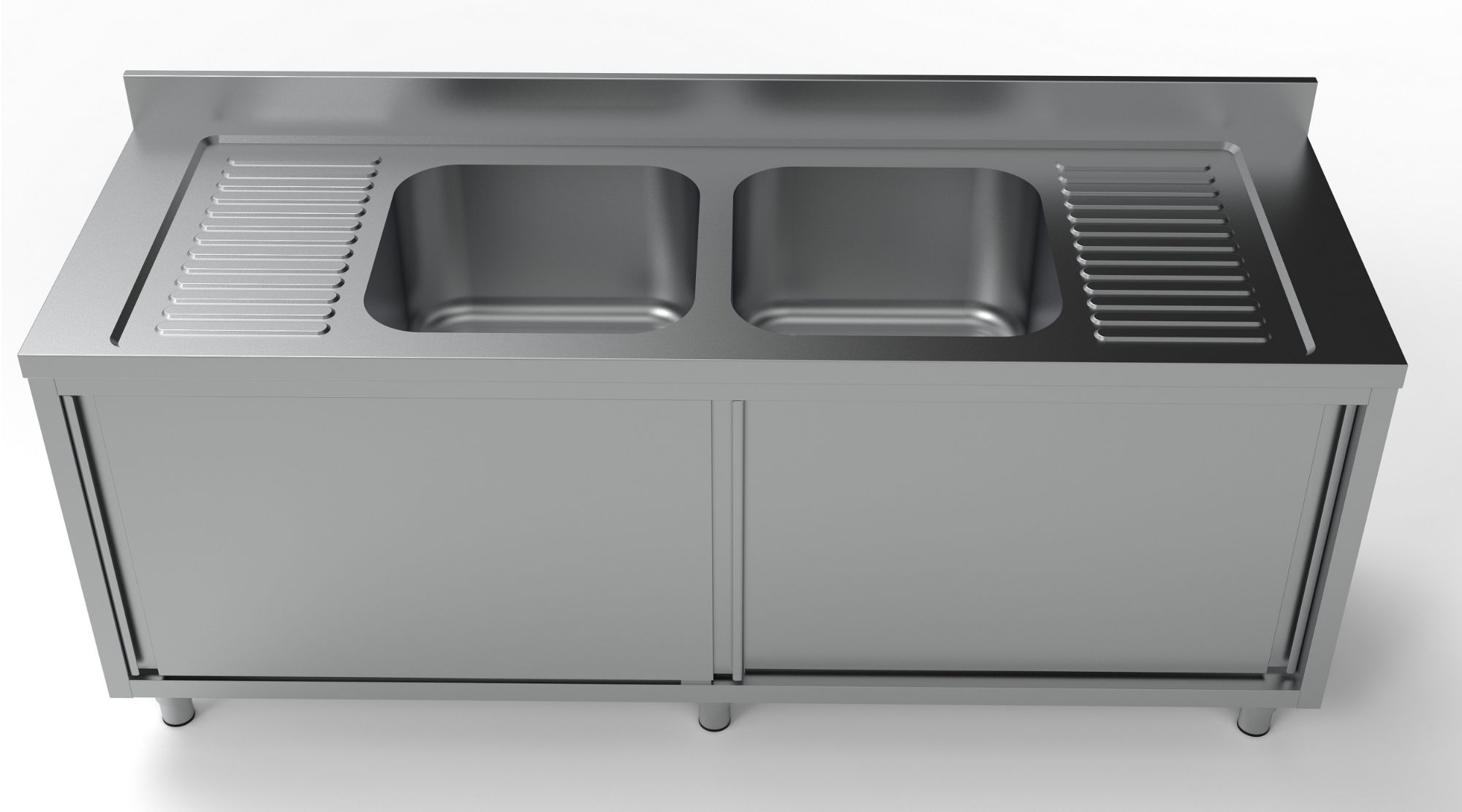 Picture of CombiSteel 700 Sink Unit Sliding Doors 2 Middle 2000