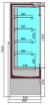 Picture of CombiSteel Open Multideck Glass Display Fridge 1.3m