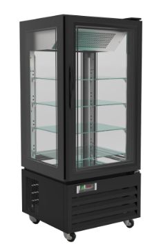 Picture of CombiSteel Black Dessert Display Fridge 1500