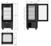 Picture of CombiSteel Black Dessert Display Fridge 1500