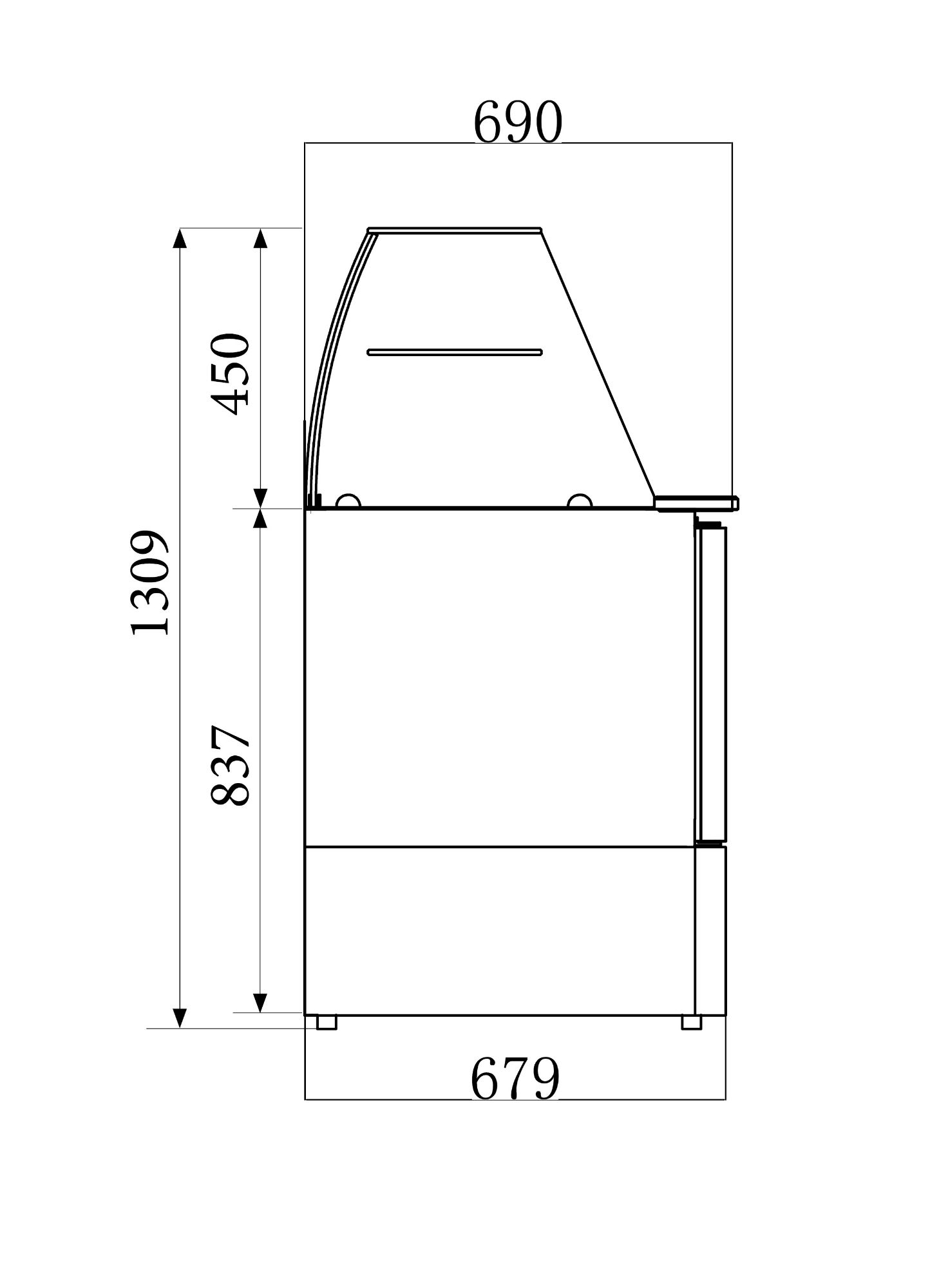 Picture of CombiSteel 3 Door Salad Display