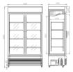 Picture of CombiSteel Sliding Double Door Display Fridge BEZ-750