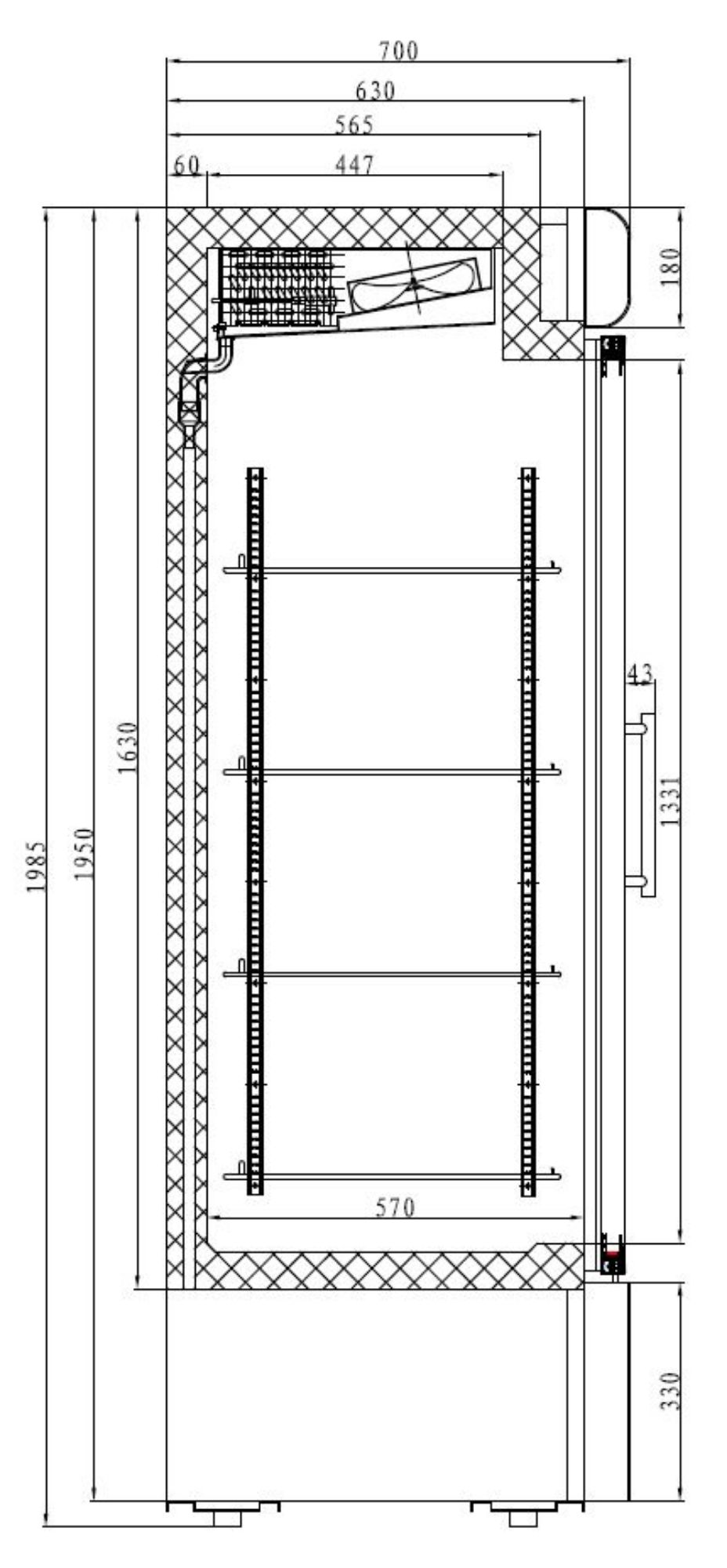 Picture of CombiSteel Glass Door Freezer 920WH