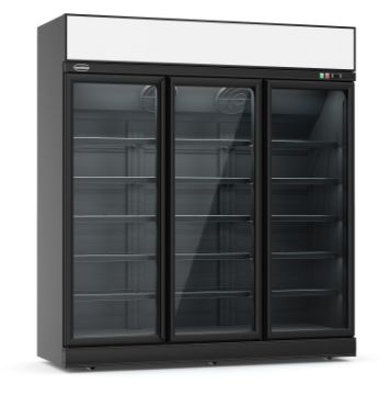 Picture of Combi Glass Door Display Fridge INS-1530R BL