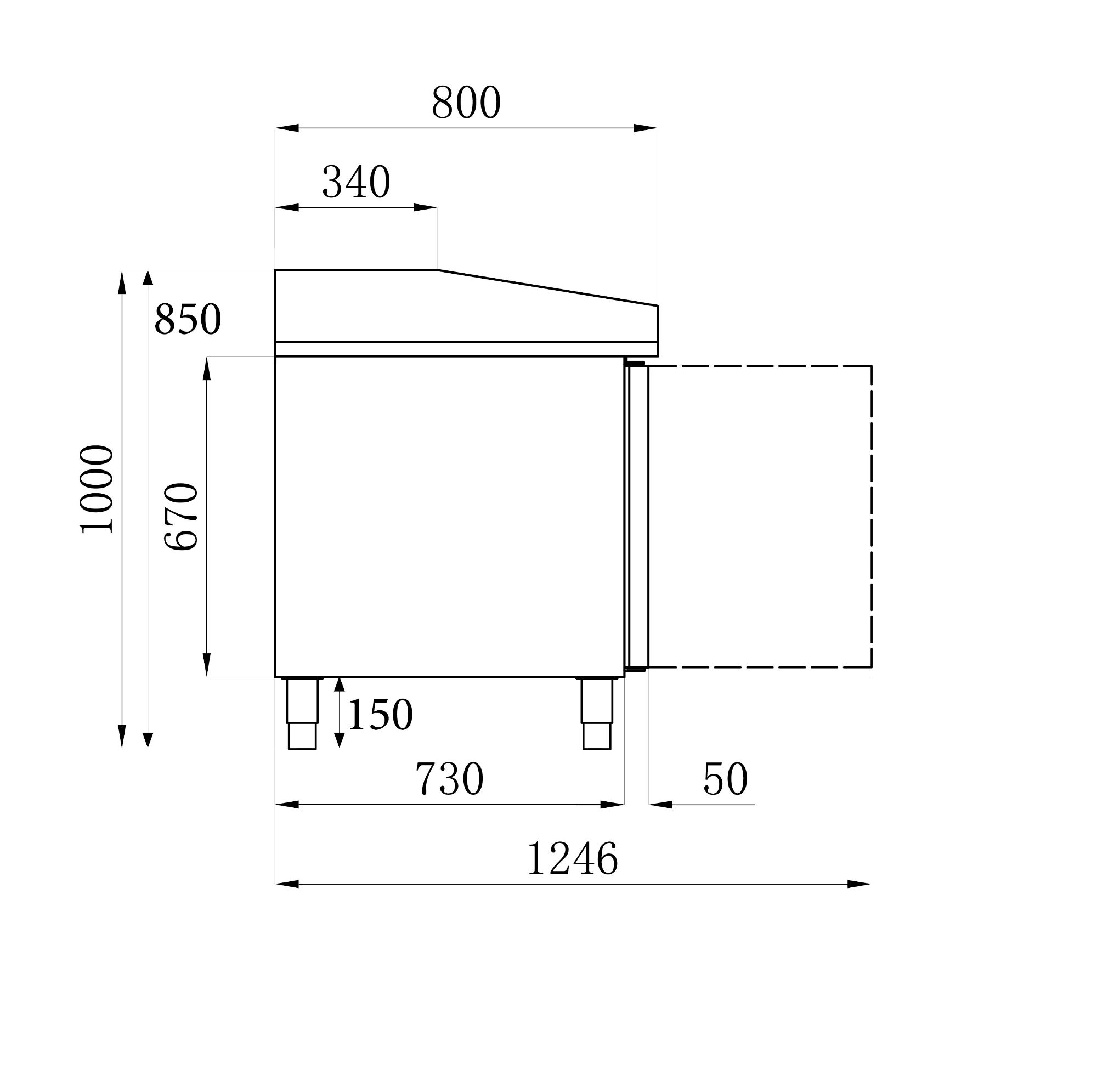 Picture of CombiSteel Pizza Prep Counter