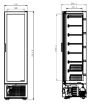 Picture of CombiSteel Upright Glass Door Freezer 221 Lt White