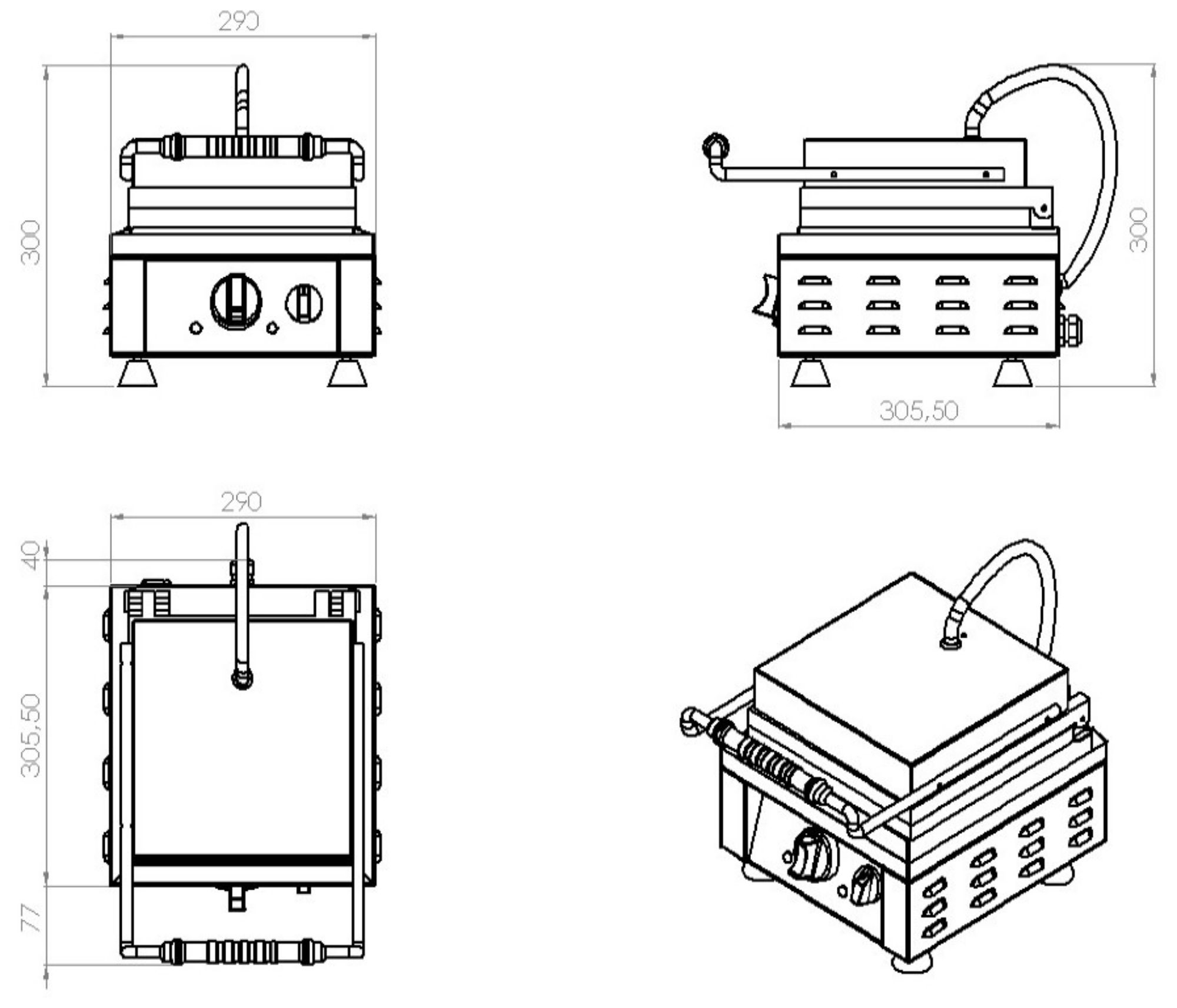 Picture of Combisteel Waffle Maker