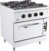 Picture of CombiSteel Base 700 Gas Stove 4 Burners with Gas Oven