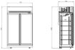 Picture of CombiSteel Glass Door Display Fridge INS1000R WH