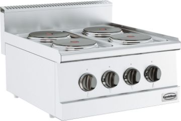 Picture of CombiSteel Base 600 Electric Range 4 Plates Boiling Hob