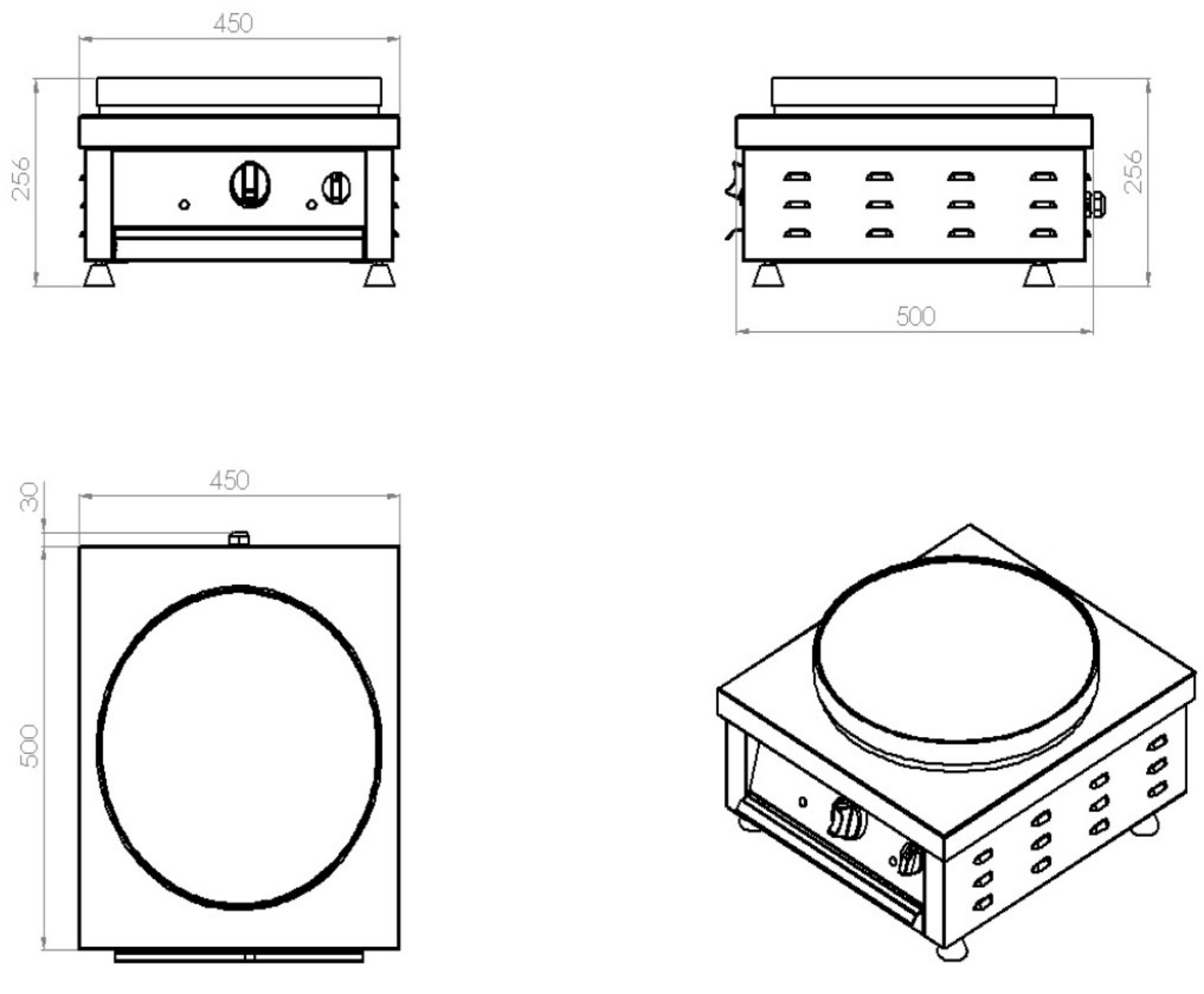 Picture of Combisteel Commercial Crepe Maker