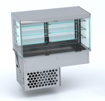 Picture of CombiSteel Drop-In Cubic Refrigerated Display - ROLL-UP 4/1