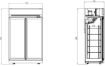 Picture of CombiSteel Glass Door Freezer INS-1000F BL