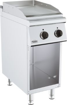 Picture of CombiSteel Base 700 Electric Fry Top Grooved Ribbed Surface
