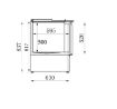 Picture of Combisteel 3 Door Saladette Prep Fridge