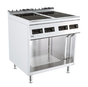 Picture of CombiSteel Base 700 Induction Electric Range 4 Plates Freestanding