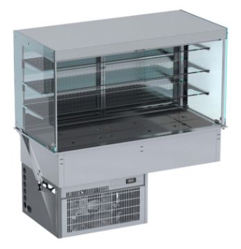 Picture of CombiSteel Drop-In Cubic Refrigerated Display WALL MODEL - ROLL UP 4/1
