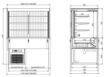 Picture of CombiSteel Drop-In Cubic Refrigerated Display WALL MODEL - ROLL UP 4/1