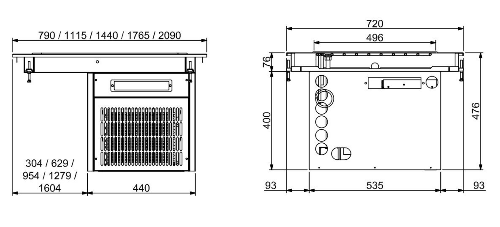 Picture of CombiSteel Drop-In Refrigerated Top Unit 4/1