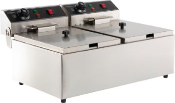 Picture of CombiSteel Twin Tank Electric CounterTop Fryer 2x6 Litre