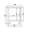 Picture of CombiSteel Counter 700 Refrigerator 3 Door Exclude Motor