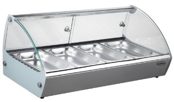 Picture of CombiSteel Hot Display 4 x 1/3 Gastronorm Curved