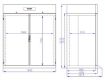Picture of CombiSteel Roll In Refrigerator Stainless Steel Mono Block 1400 LTR