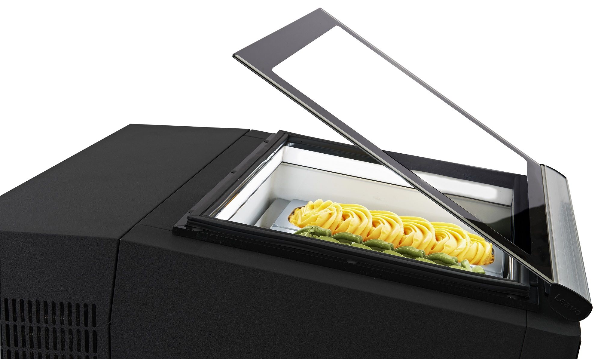 Picture of CombiSteel Operating Side Opens Ice Cream Display CounterTop BLACK