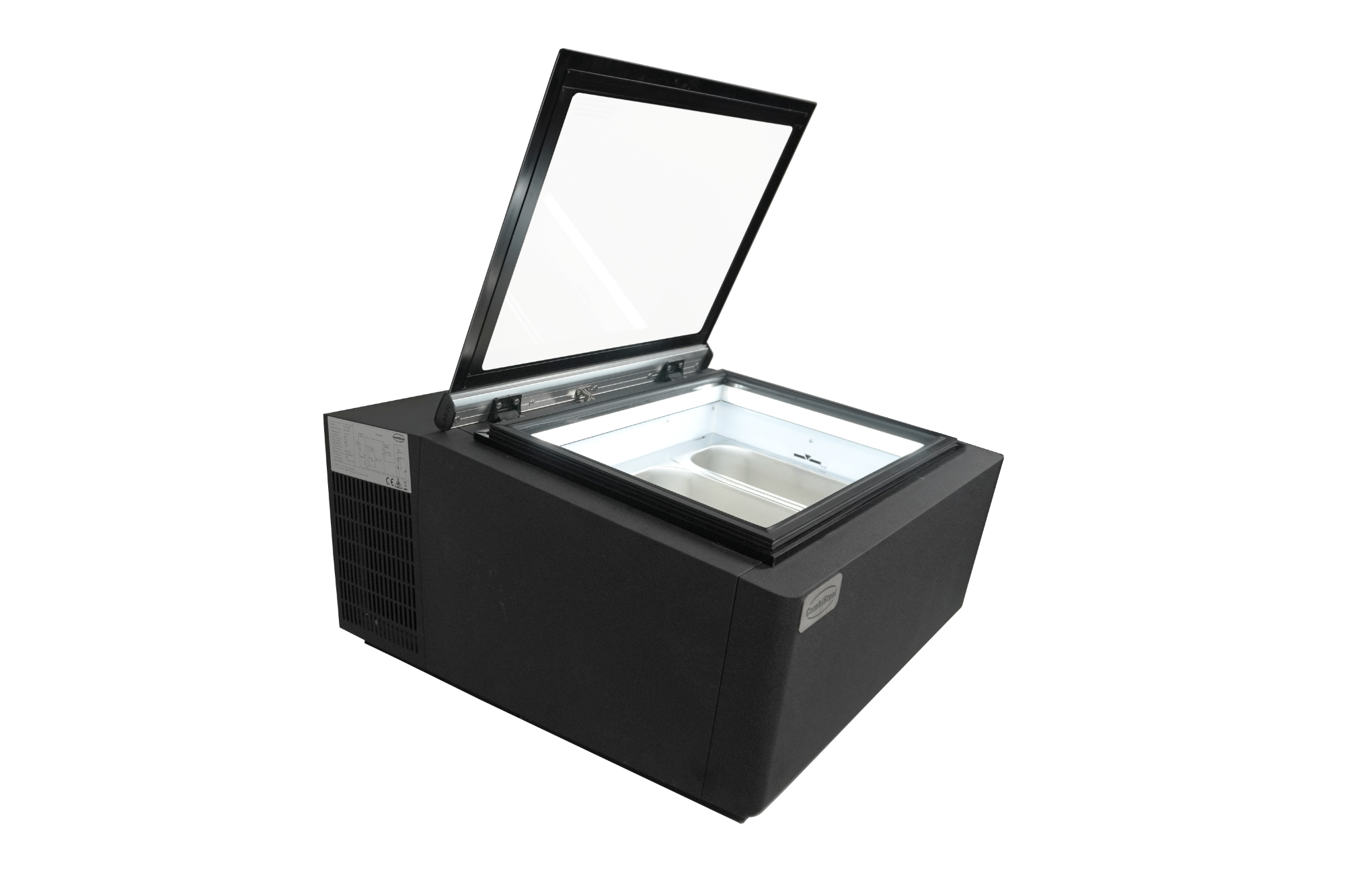 Picture of CombiSteel Customer Side Opens Ice Cream Display CounterTop Black