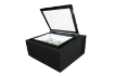 Picture of CombiSteel Customer Side Opens Ice Cream Display CounterTop Black