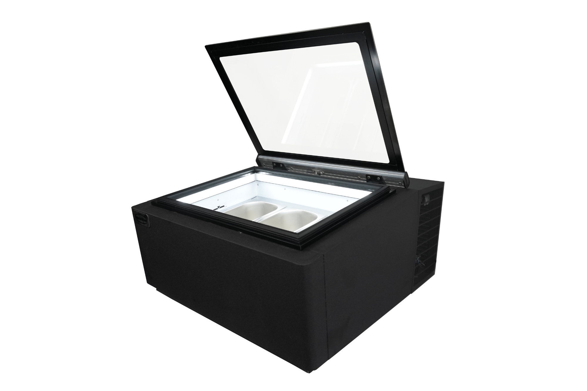 Picture of CombiSteel Customer Side Opens Ice Cream Display CounterTop Black