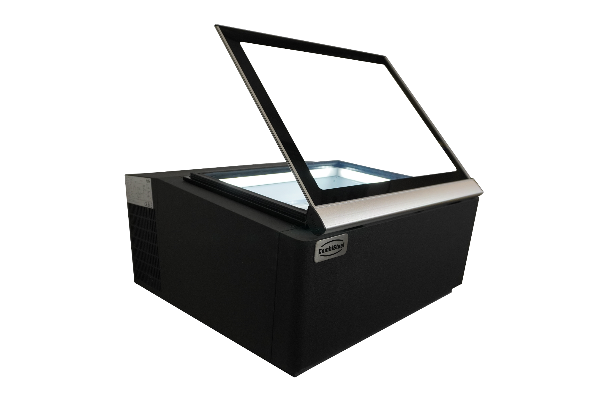 Picture of CombiSteel Operating Side Opens Ice Cream Display CounterTop BLACK
