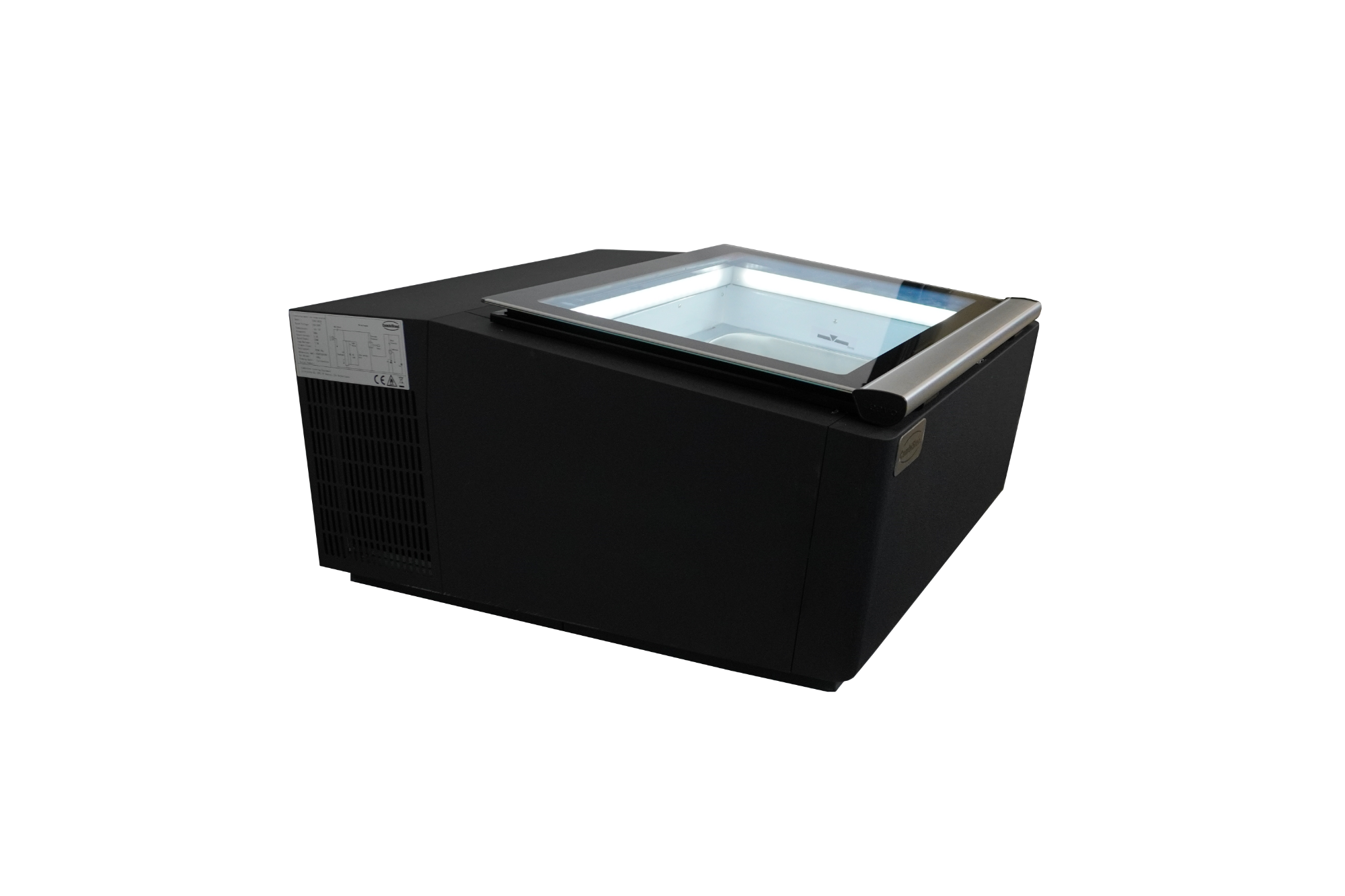 Picture of CombiSteel Operating Side Opens Ice Cream Display CounterTop BLACK