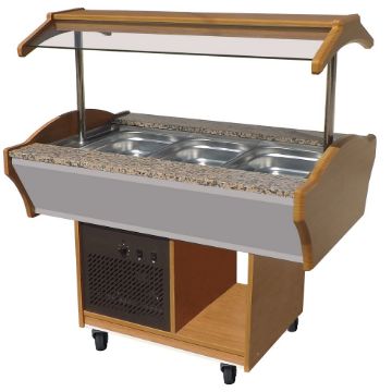Picture of CombiSteel Refrigerated Buffet Wenge 3/1 GN