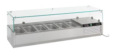Picture of CombiSteel Refrigerated Pizza Topping Units 1/3 x 6 Gastronorm 1500 Width