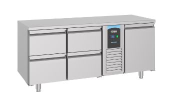 Picture of CombiSteel Counter 700 Refrigerator 1 Door and 4 Drawers Mono Block