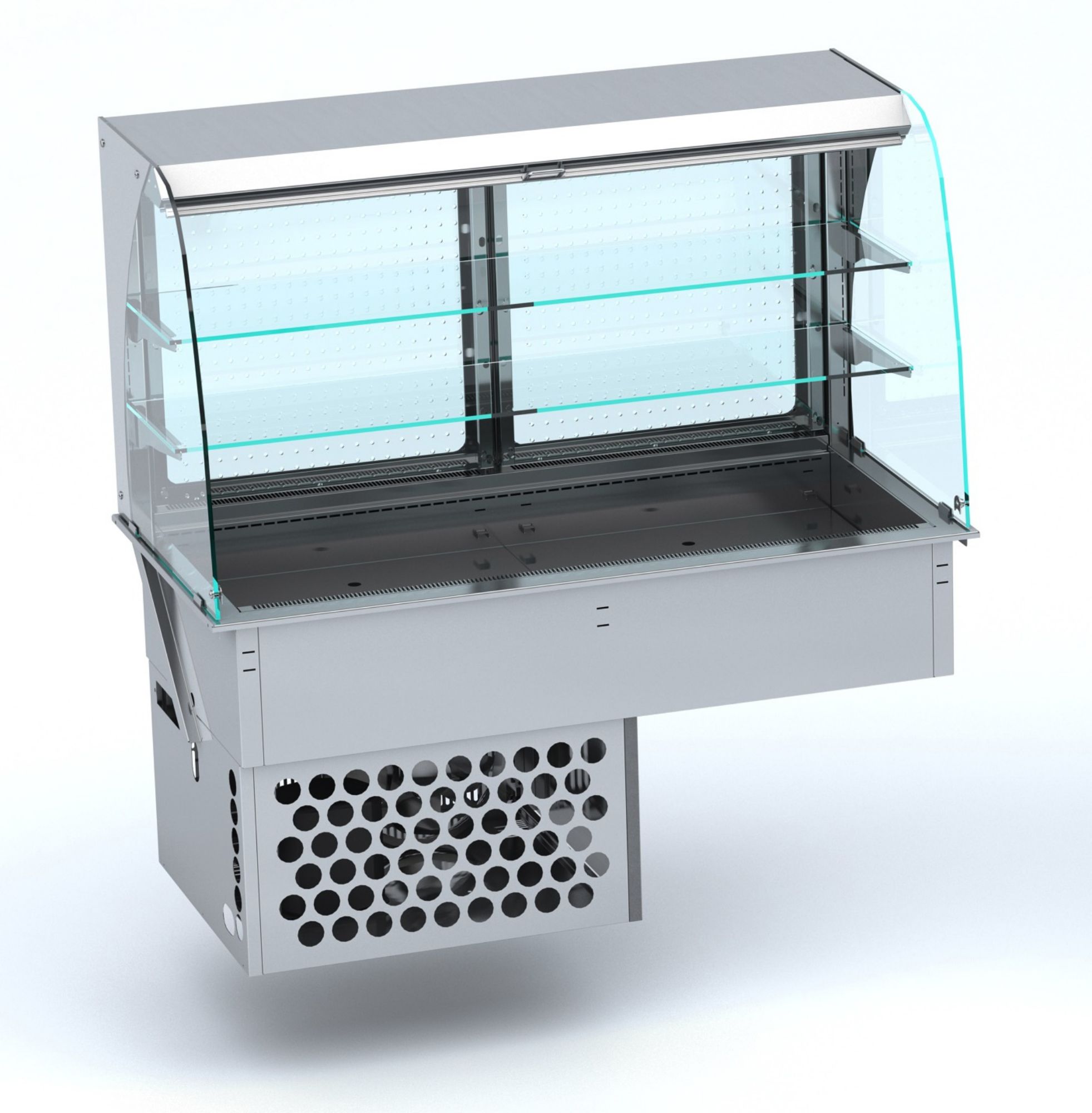 Picture of CombiSteel Drop-In Curved Refrigerated Display - ROLL UP 4/1