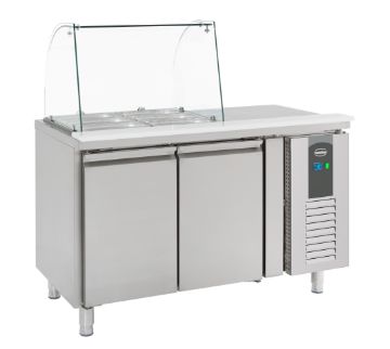 Picture of CombiSteel Counter 2 Doors Fridge with Glass Cover