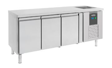 Picture of CombiSteel Counter 700 Refrigerator 3 Doors and Sink