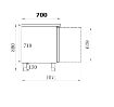 Picture of CombiSteel Counter 700 Refrigerator 2 Door Standard Line