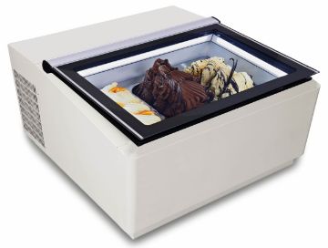 Picture of CombiSteel Customer Side Open Ice Cream Display CounterTop White